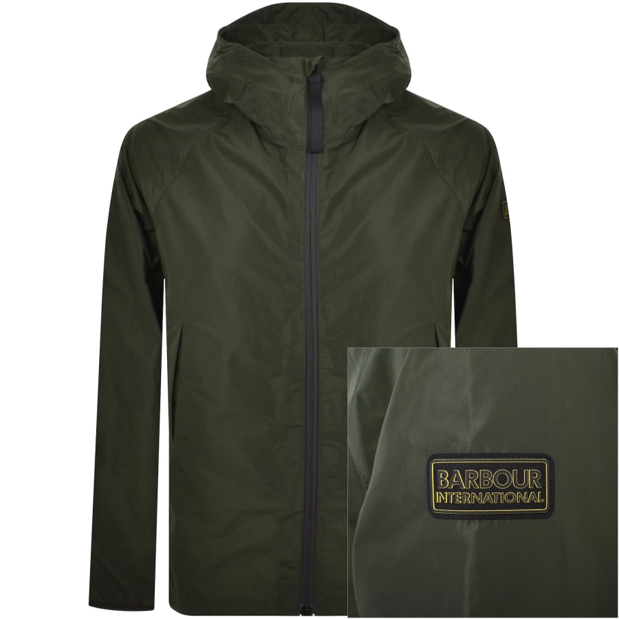 Barbour international green jacket shop